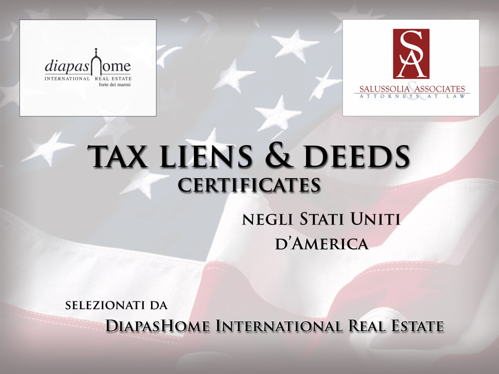 Investimenti in Tax Liens & Deeds Certificates negli U.S.A.